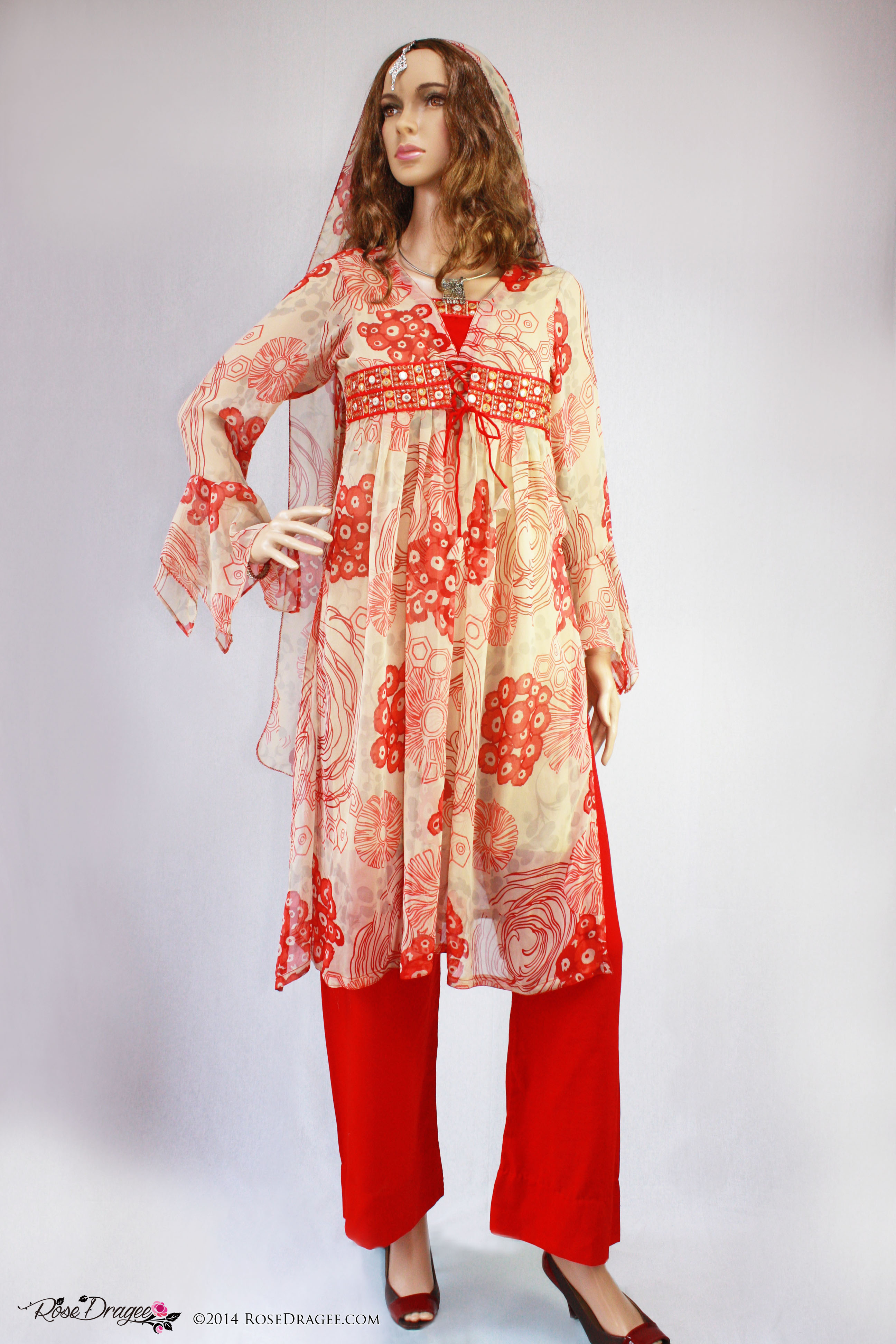 bell sleeve salwar kameez